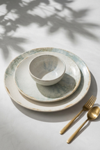 Playa Blue Ceramic Dinner Set
