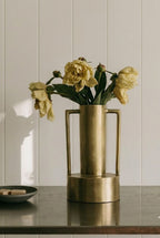 Audacia Metal Vase with Handles