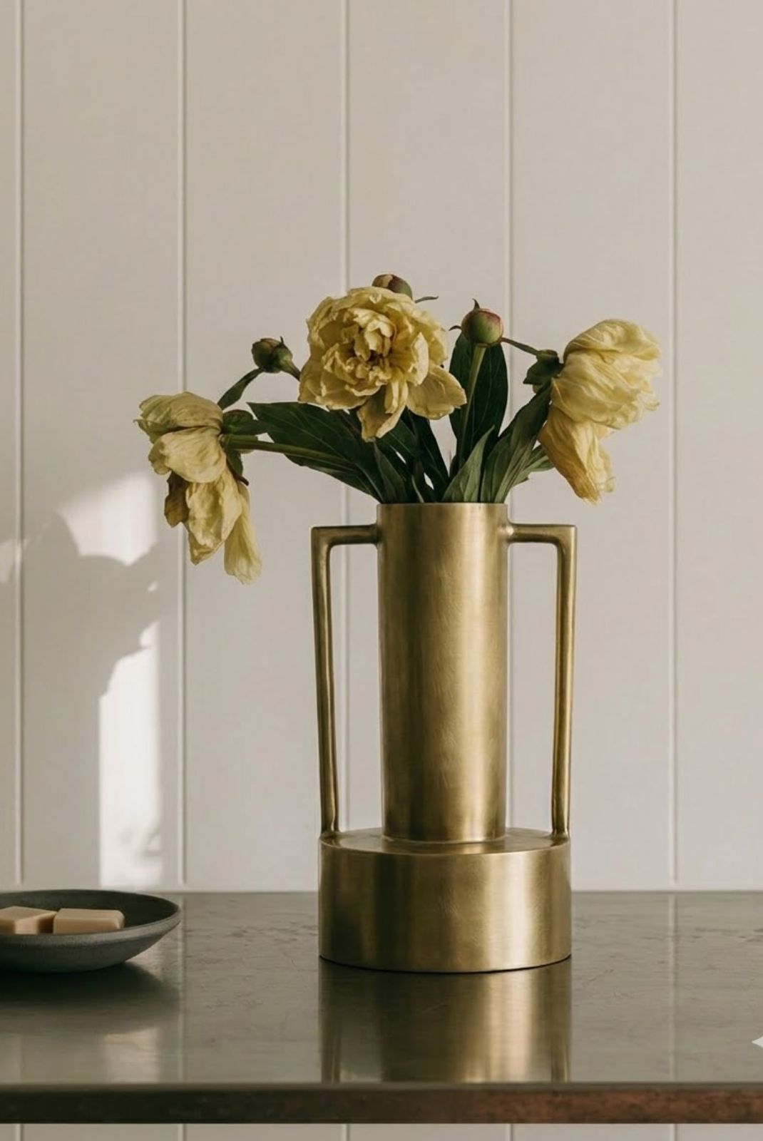 Audacia Metal Vase with Handles