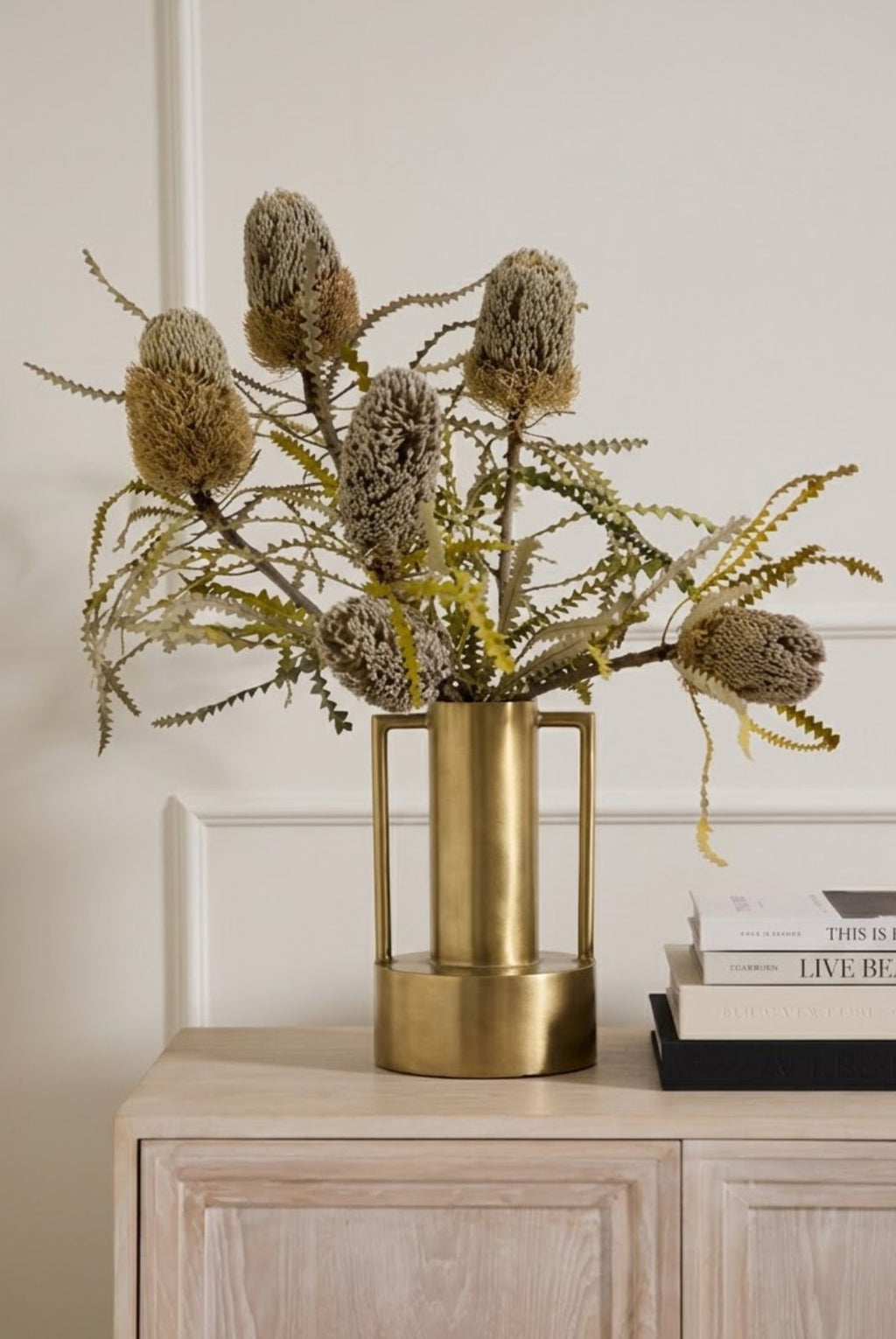 Audacia Metal Vase with Handles