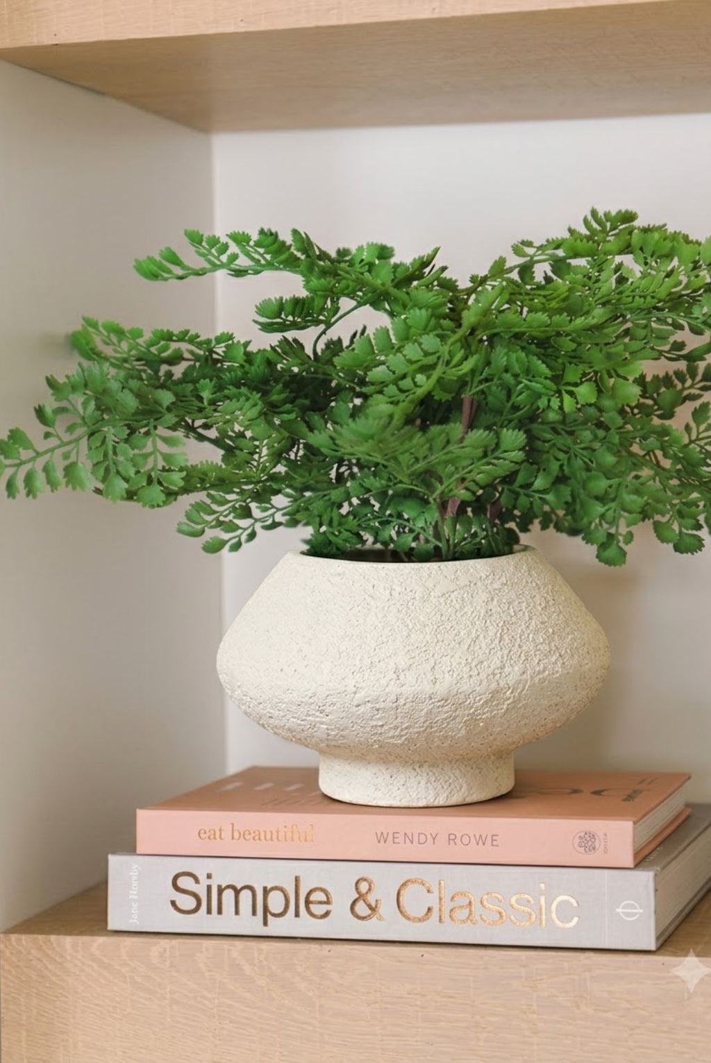 Chalk Textured Ivory Vase