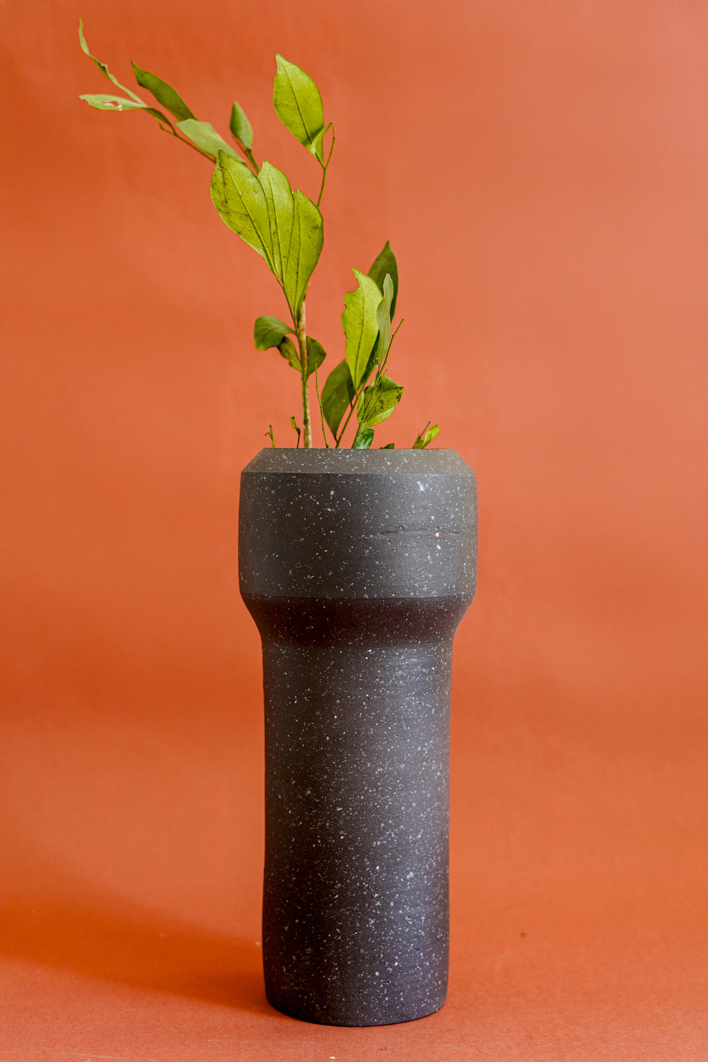 Terra Speckled Brown Vase