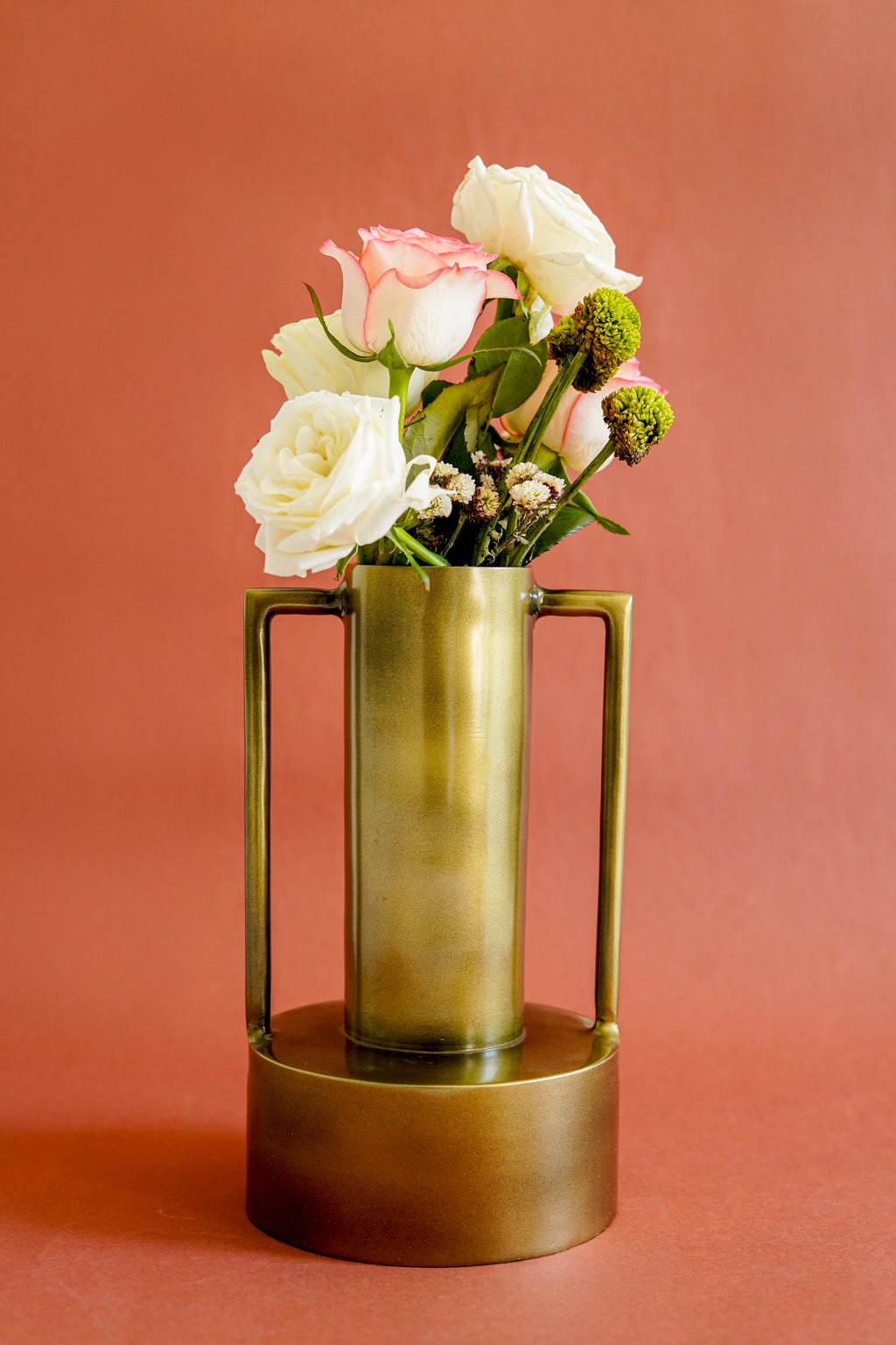 Audacia Metal Vase with Handles