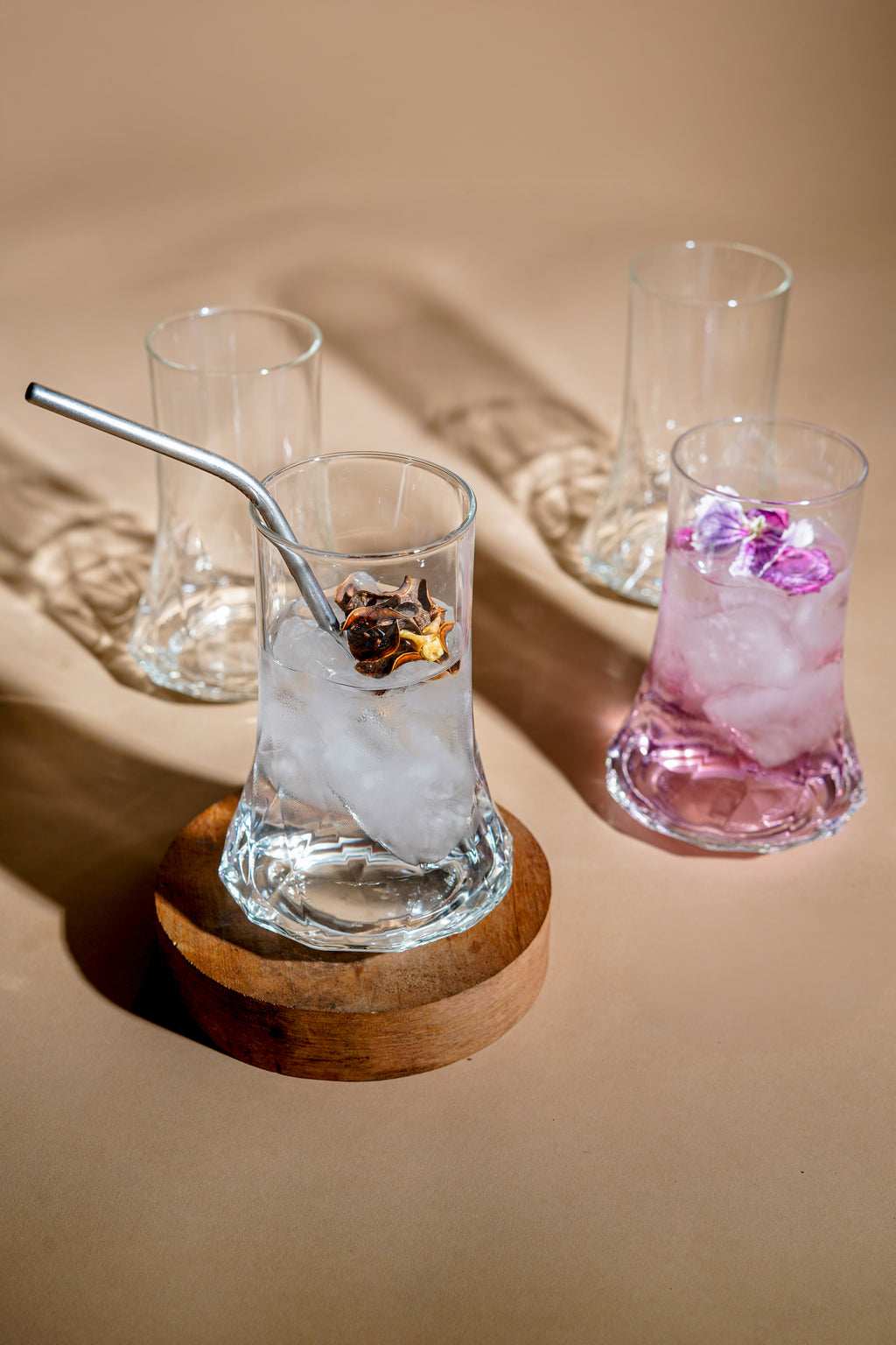 Divergence Textured Drinking Glass