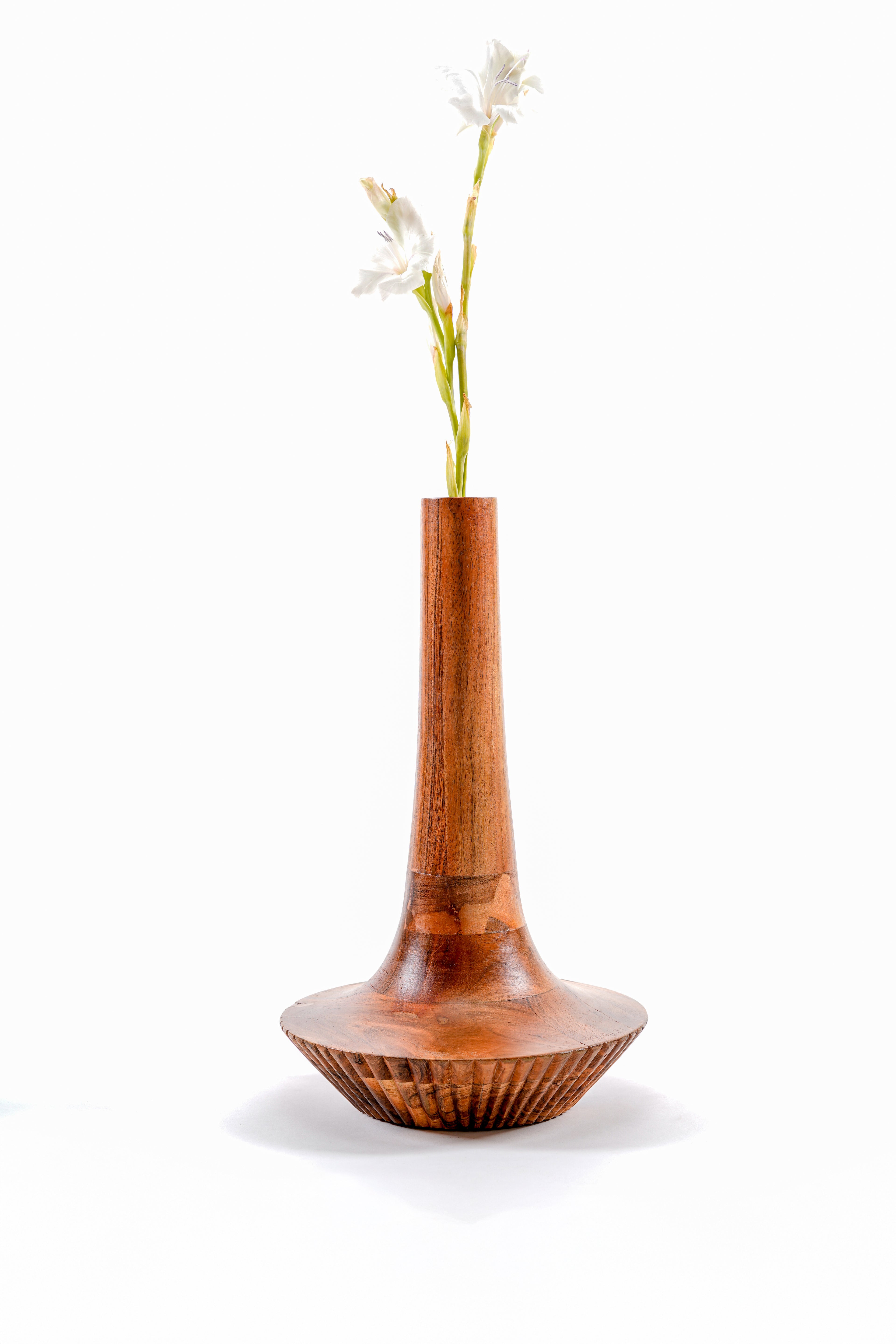 Tvara Tall Wooden Vase