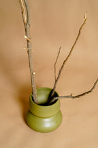 Sage Blossom Large Green Vase