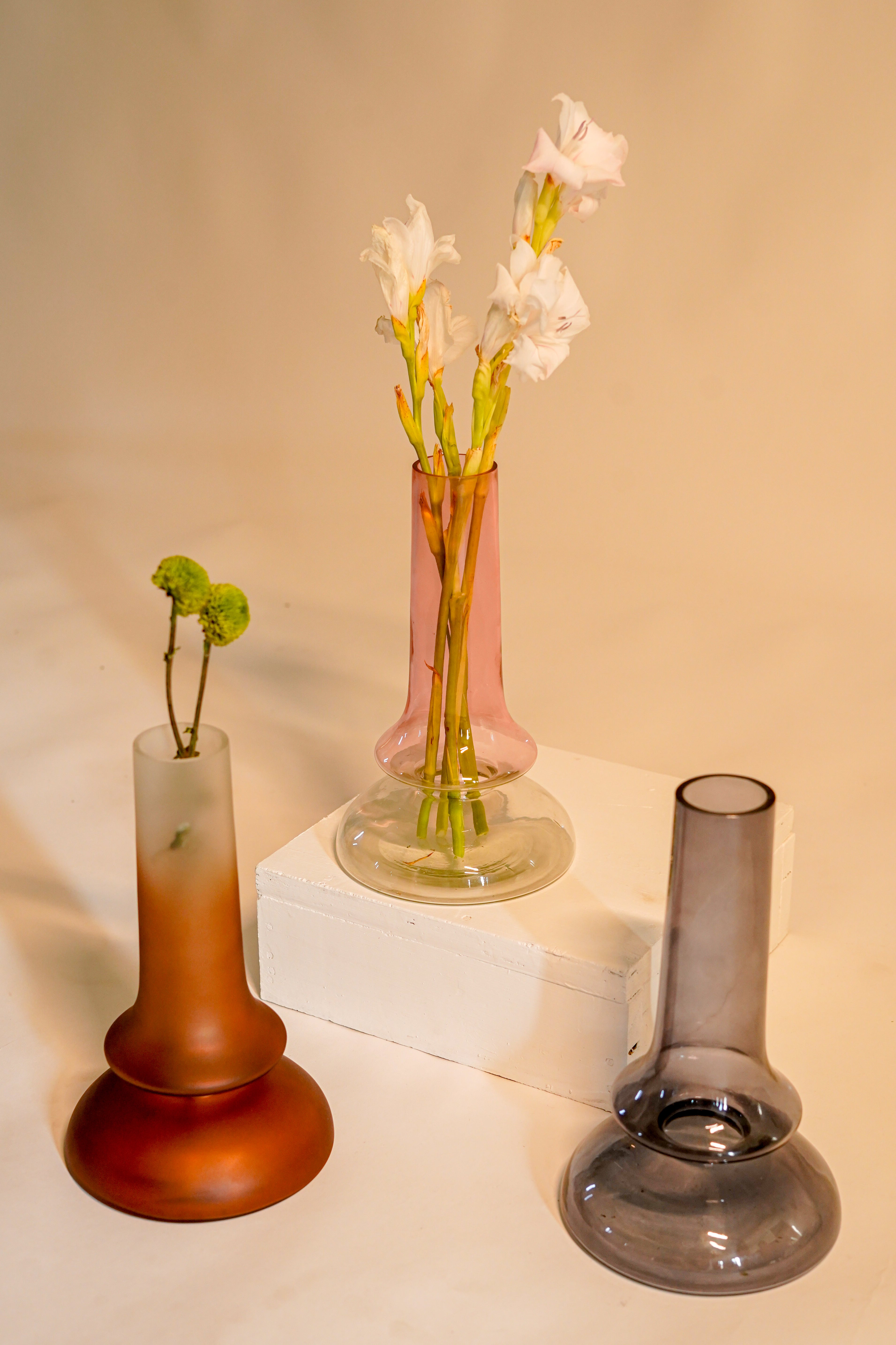 Grace Glass Vase, Coloured