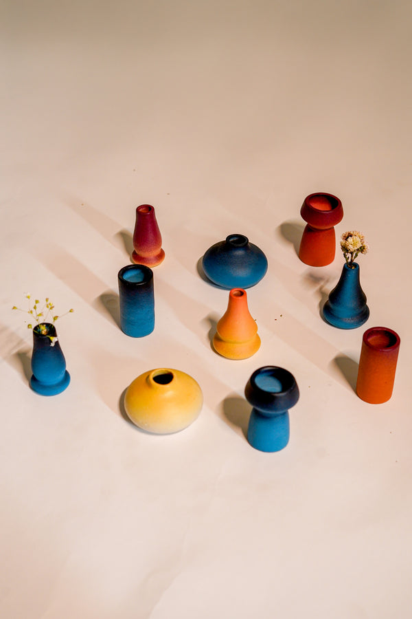 Sunset Mini Vases, Set of 5