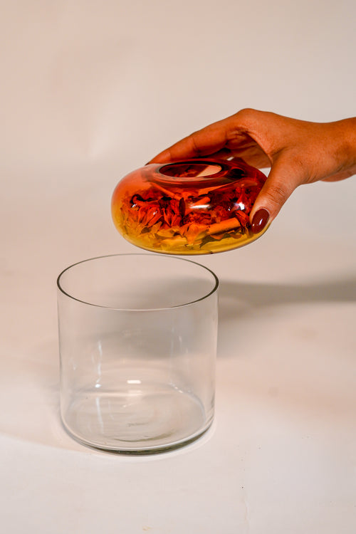 Bubble Glass Vase Set