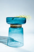 Azure Glass Side Table