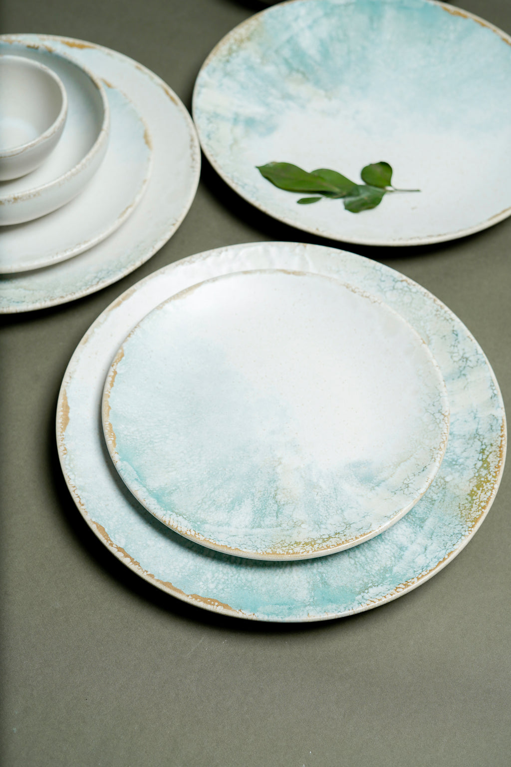 Playa Blue Ceramic Dinner Set