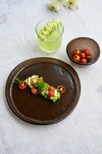 Varanya Brown Dinner Set (Bowl + Plate)