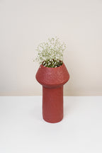 Ember Textured Red Vase