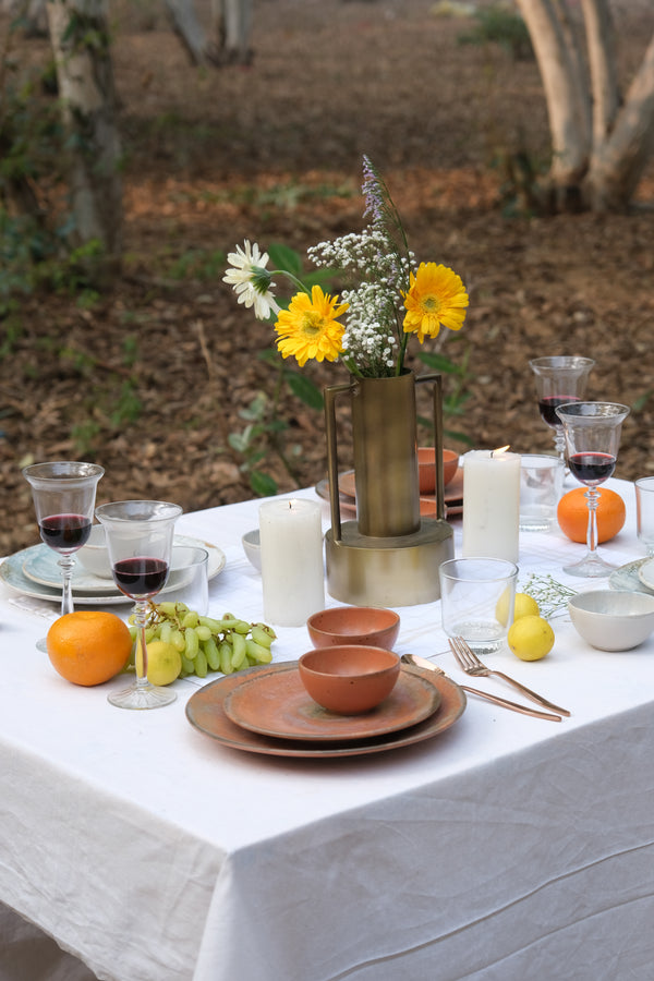 Audacia Metal Vase with Handles