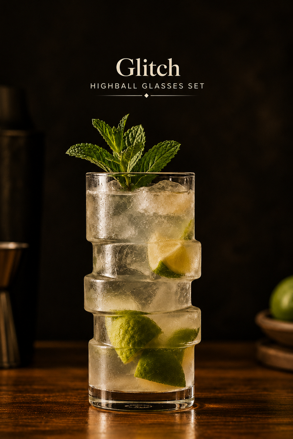 Glitch Highball Glasses Set