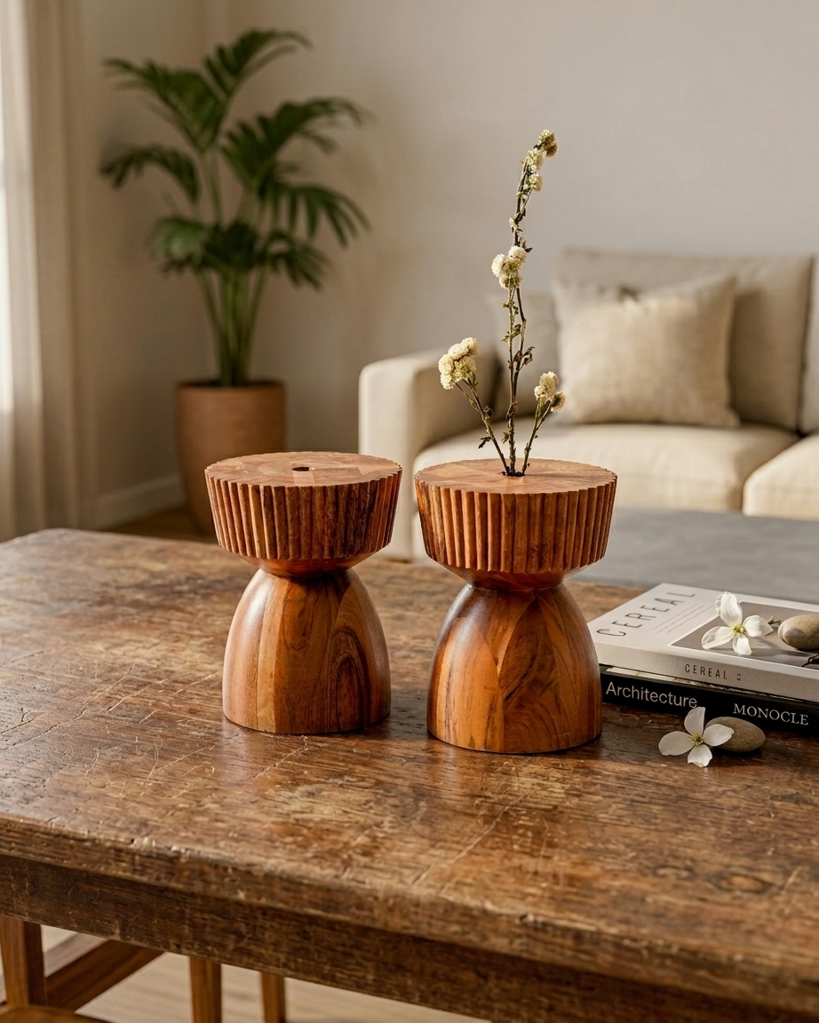 Virah Wood Vase