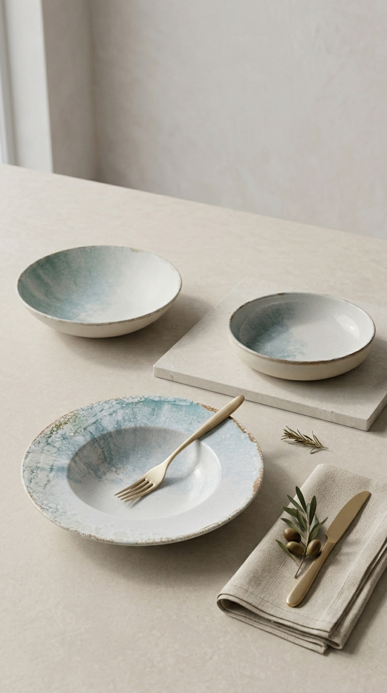Playa Ceramic Wide Serving Bowl